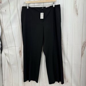 Chico’s Women’s 3 Black Metro Trouser Pants New Chino Office Core Career